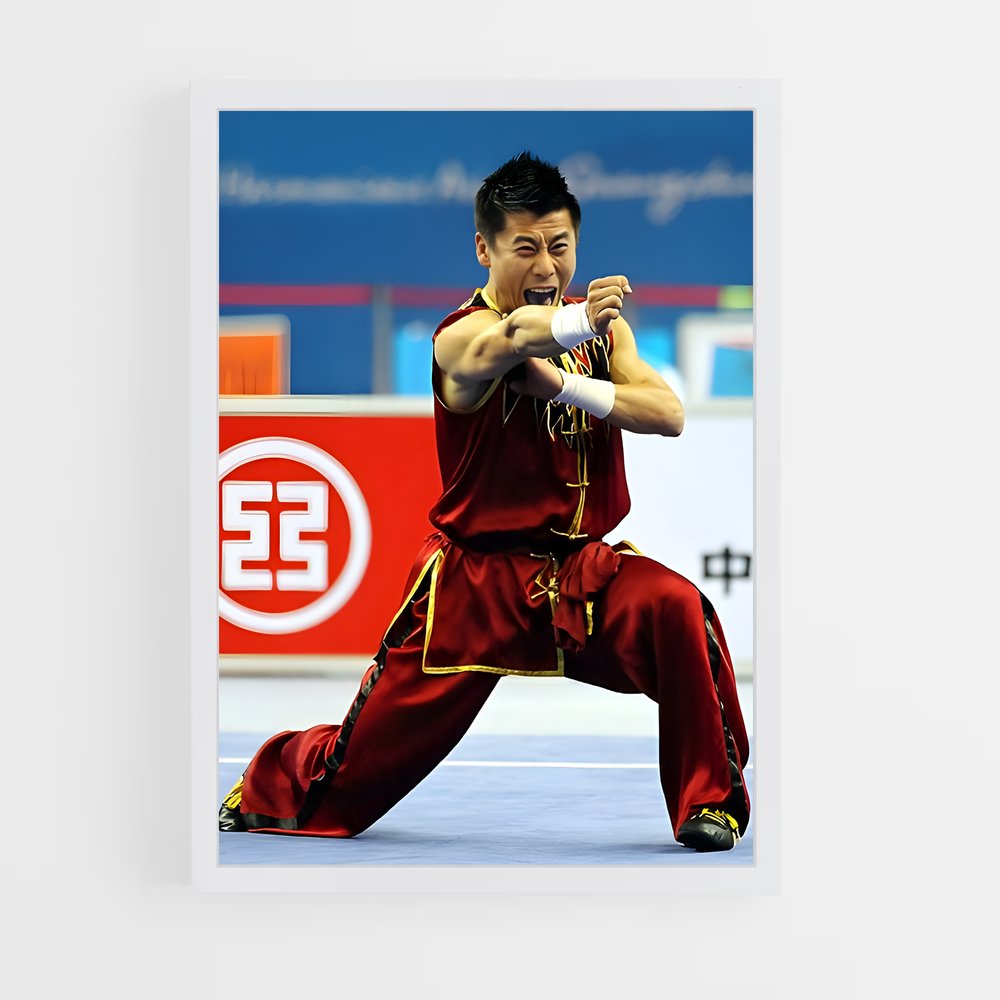 Poster Maître du Wushu – affiche Kung Fu (vue 3)